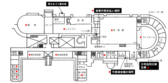 ２階フロアー見取り図